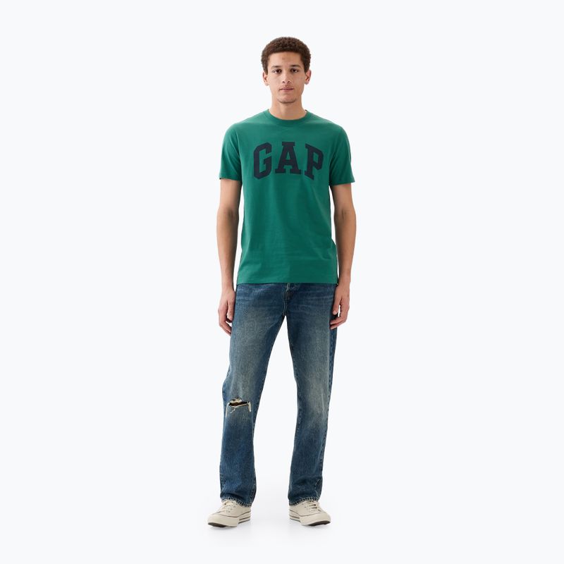 Vyriški marškinėliai GAP Soft Basic Logo jade stone 2