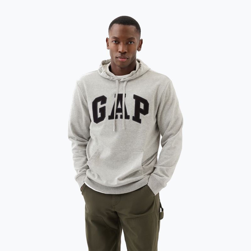 Vyriškas džemperis GAP Heritage French Terry Logo light heather grey