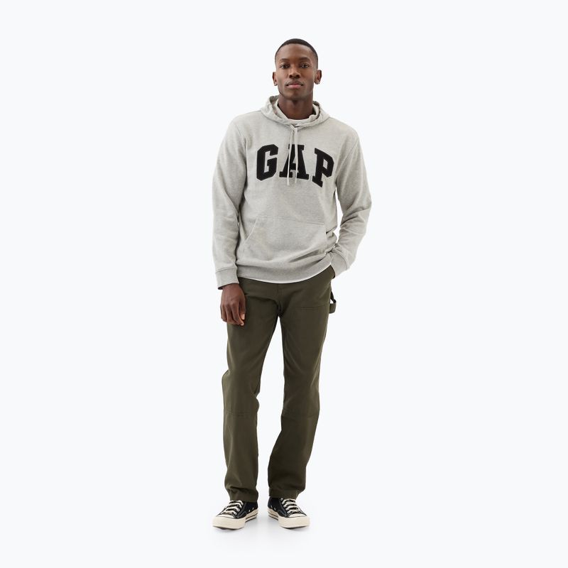 Vyriškas džemperis GAP Heritage French Terry Logo light heather grey 2