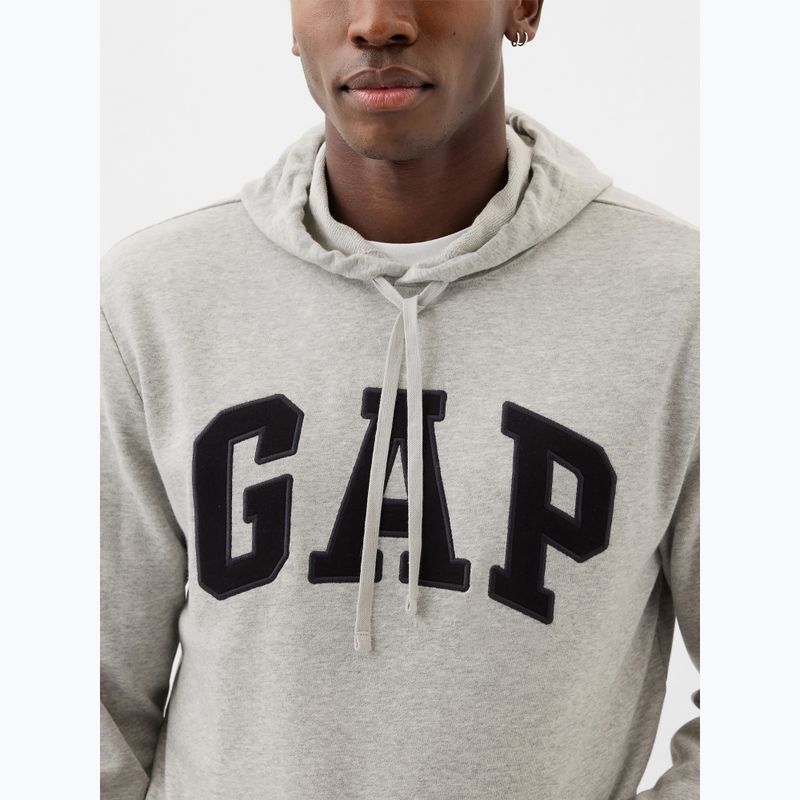 Vyriškas džemperis GAP Heritage French Terry Logo light heather grey 4