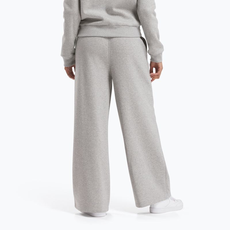 Moteriškos kelnės Reebok Identity Small Logo Fleece WIde Leg medium grey heather 3