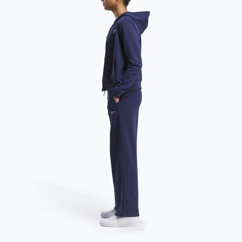 Moteriškos kelnės Reebok Identity Small Logo Fleece WIde Leg vector navy 2