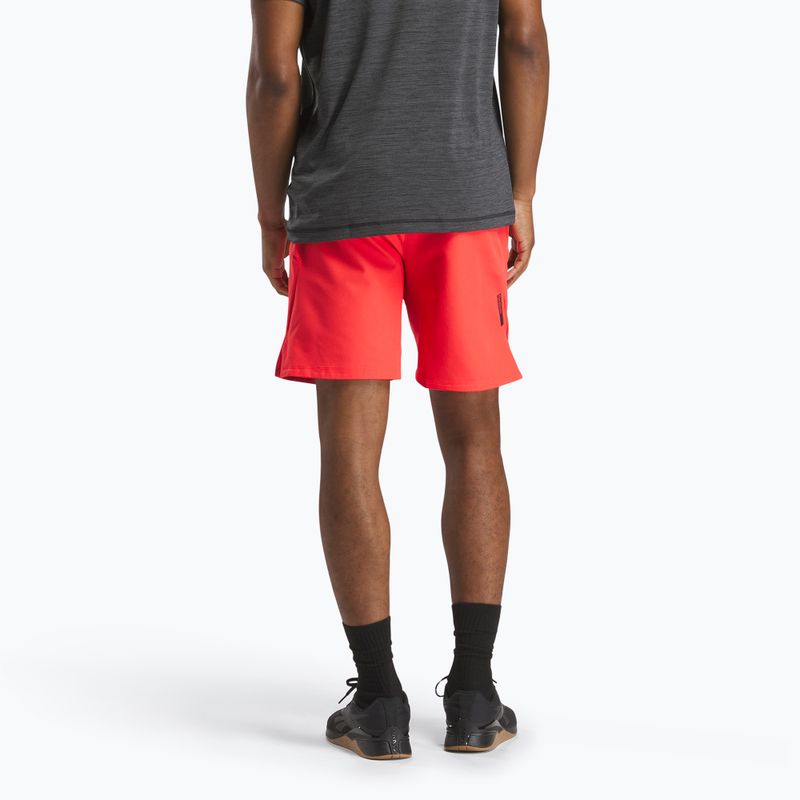 Vyriški treniruočių šortai Reebok Athlete Strenght energy red 3