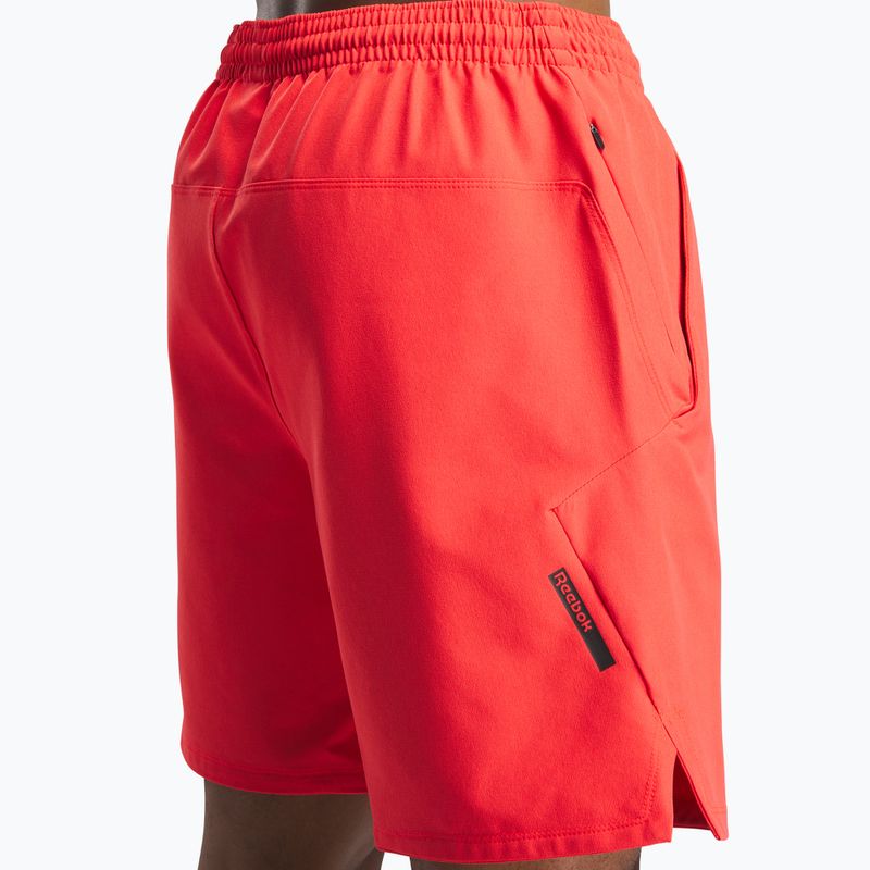 Vyriški treniruočių šortai Reebok Athlete Strenght energy red 4