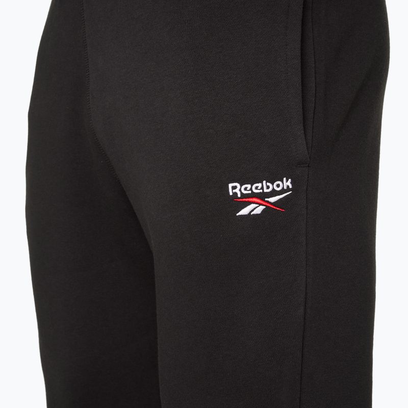 Kelnės Reebok Identity Small Logo Fleece Jogger black/white/vector red 3