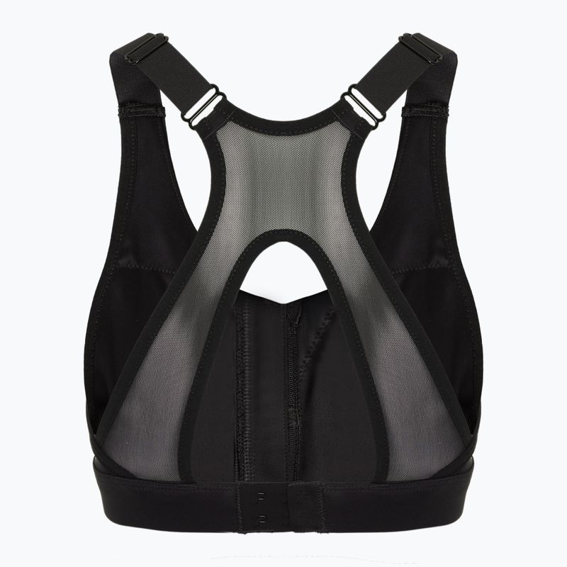 Treniruočių liemenėlė Reebok Lux Front-Zip High Impact black 2