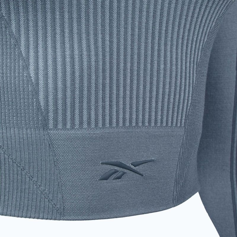 Moteriški treniruočių marškinėliai ilgomis rankovėmis Reebok RBK Lab Seamless Crop upgrade blue 3