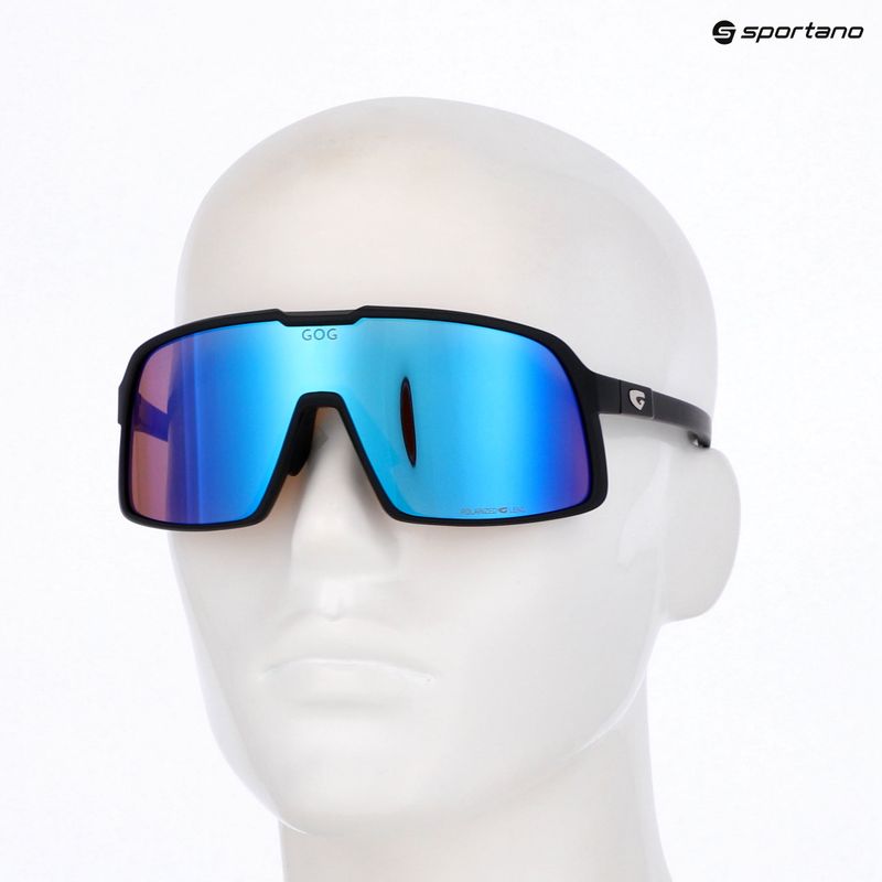 Akiniai nuo saulės GOG Kari matt black/reflex white/blue 5