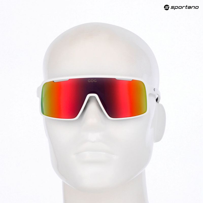 Akiniai nuo saulės GOG Enki matt white/black reflex black/red 5