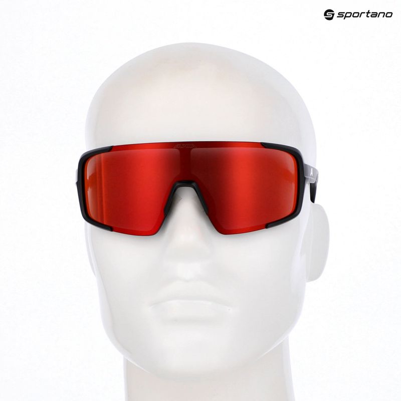 Saulės akiniai Alpina Lumin black matte/red mirror 7