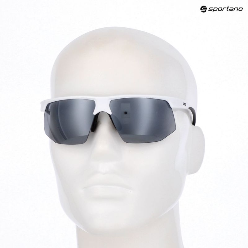 Saulės akiniai UVEX Aerios white/mirror silver 7