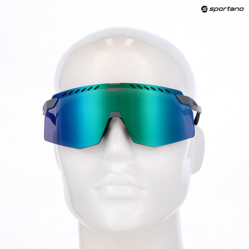 Saulės akiniai UVEX Pace Stage grey matt/mirror green 7