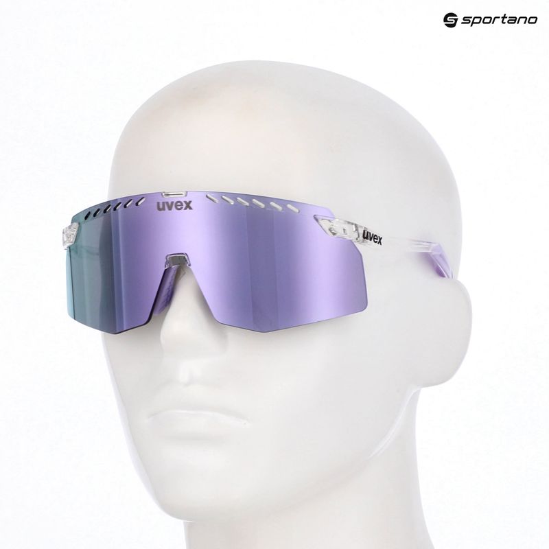 Saulės akiniai UVEX Pace Stage clear/mirror pink 7