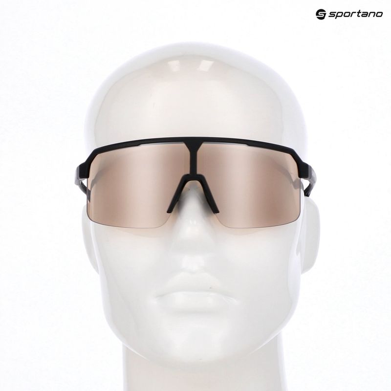 Saulės akiniai UVEX Ramp black matt/mirror silver 7