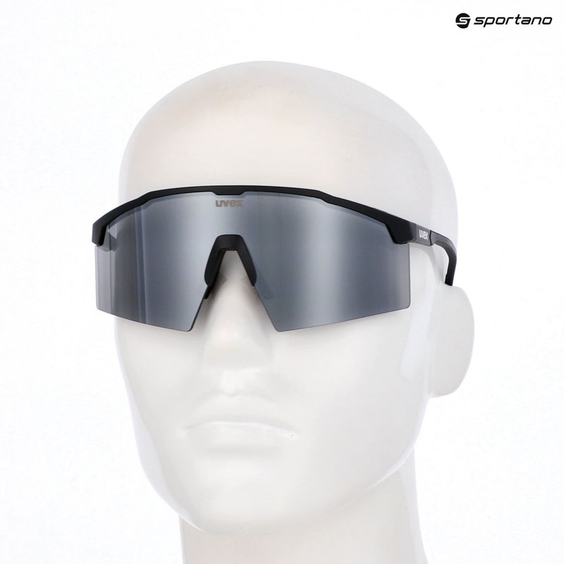 Saulės akiniai UVEX Flowline black matt/mirror silver 7