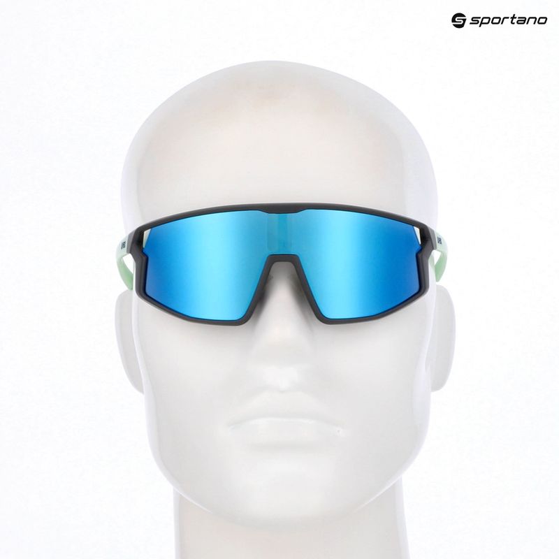 Vaikiški akiniai nuo saulės UVEX Skyryse Jr grey/green matt/mirror blue 7