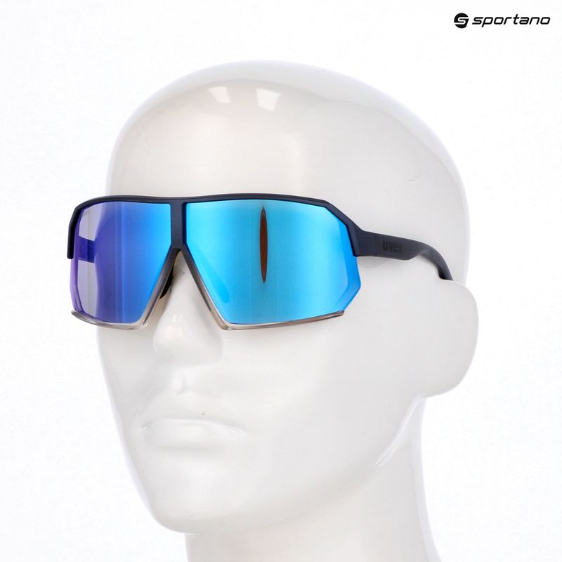 Akiniai nuo saulės UVEX Sportstyle 237 metallic blue/clear/mirror blue 7