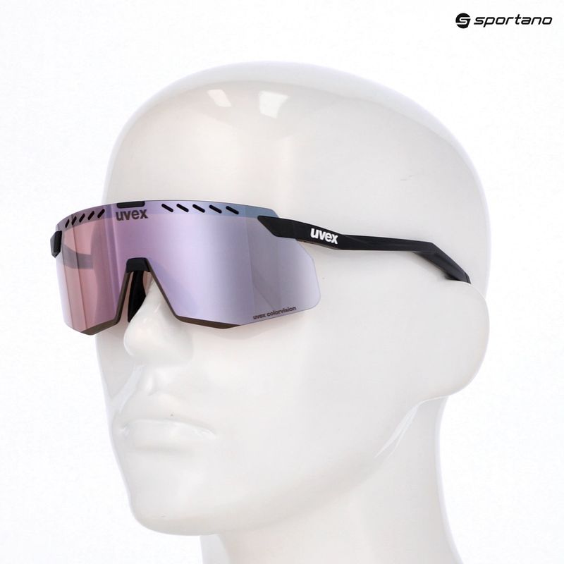 Akiniai nuo saulės UVEX Pace Stage Small CV black matt/mirror pink 7