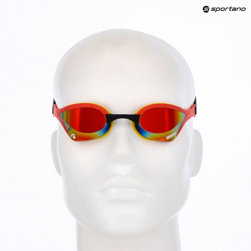 Plaukimo akiniai arena Cobra Ultra Swipe Mirror gold/red 7