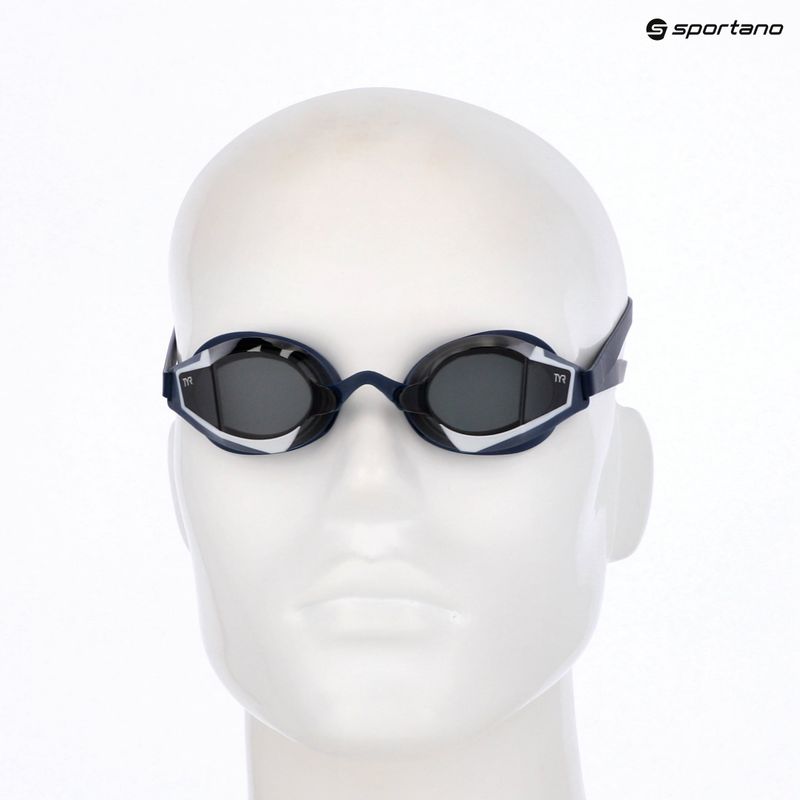 Plaukimo akiniai TYR Stealth-X Race smoke/navy/navy 3