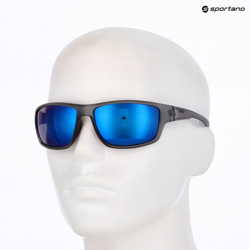 Akiniai nuo saulės UVEX Sportstyle 230 smoke matt/mirror blue 7