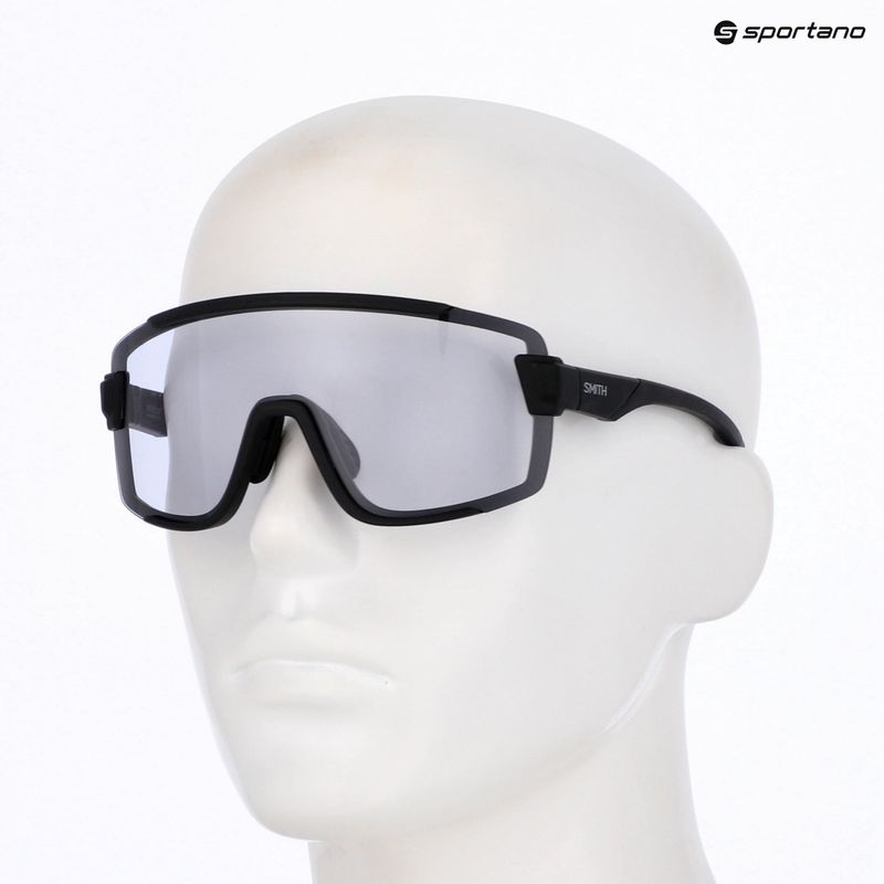 Akiniai nuo saulės Smith Wildcat matte black/photochromic clear to gray/clear 3
