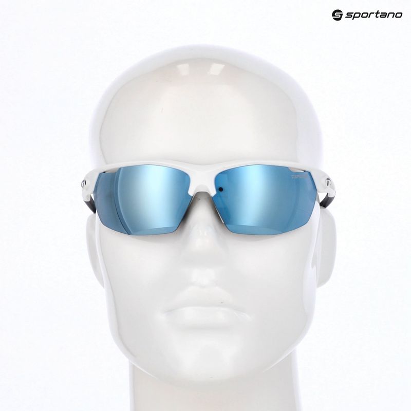 Saulės akiniai Tifosi Navar matte white/smoke bright blue mirror 9
