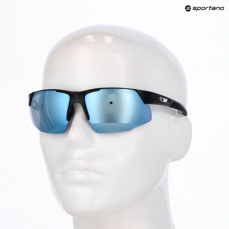 Akiniai nuo saulės Tifosi Centus gloss black/smoke bright blue 9