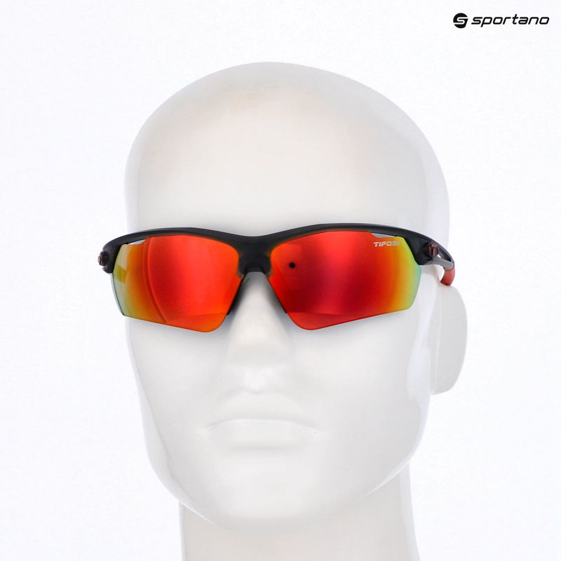 Saulės akiniai Tifosi Navar FC satin vapor/smoke red mirror 5