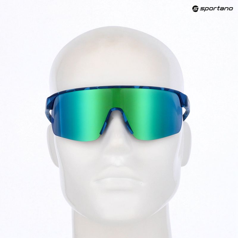 Akiniai nuo saulės Red Bull SPECT Dakota matt blue/smoke with green-purple mirror 7