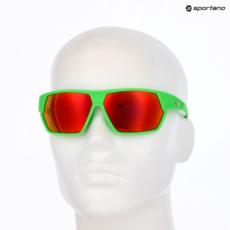 Akiniai nuo saulės GOG Zonda matt neon green/red 12