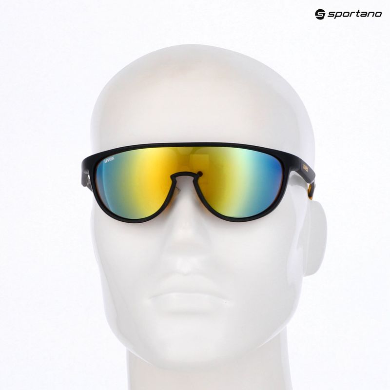 Vaikiški akiniai nuo saulės Sportstyle 515 black matt/mirror yellow 10