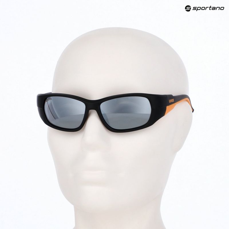 Vaikiški akiniai nuo saulės UVEX Sportstyle 514 black matt/mirror silver 10