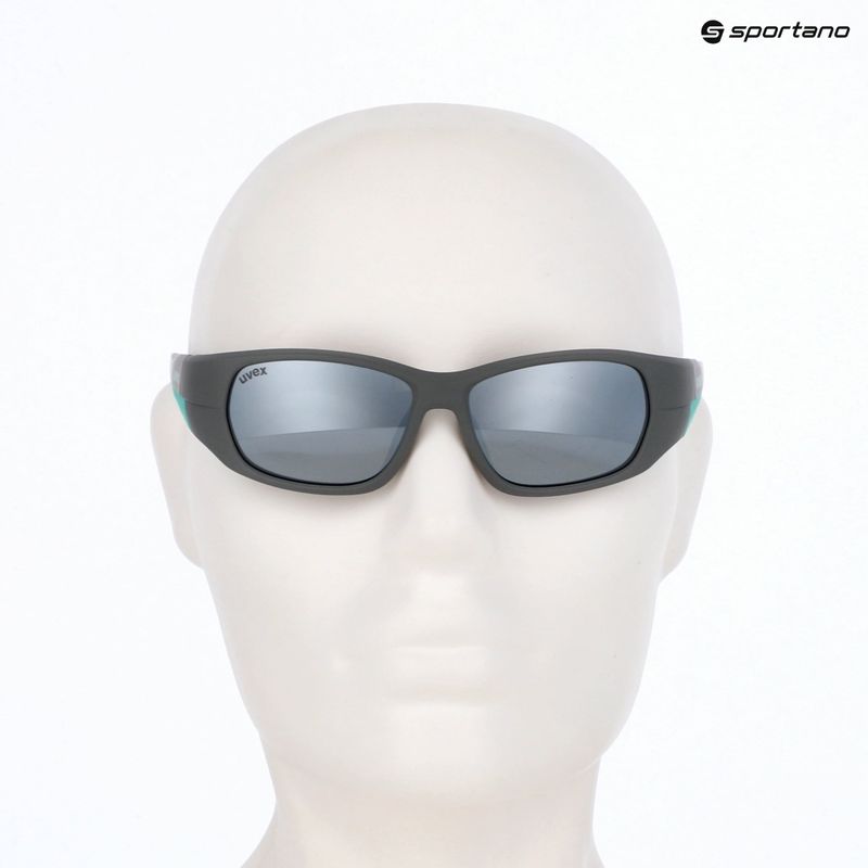 Vaikiški akiniai nuo saulės UVEX Sportstyle 514 grey matt/mirror silver 10