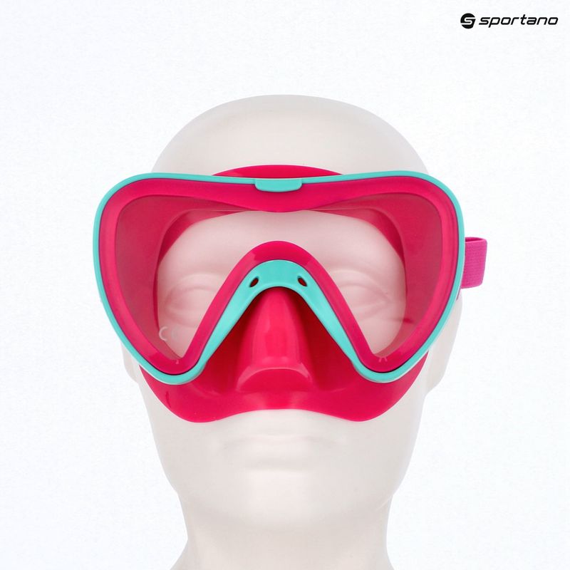 Vaikiška paviršinio nardymo kaukė Mares Turtle aqua/pink 4