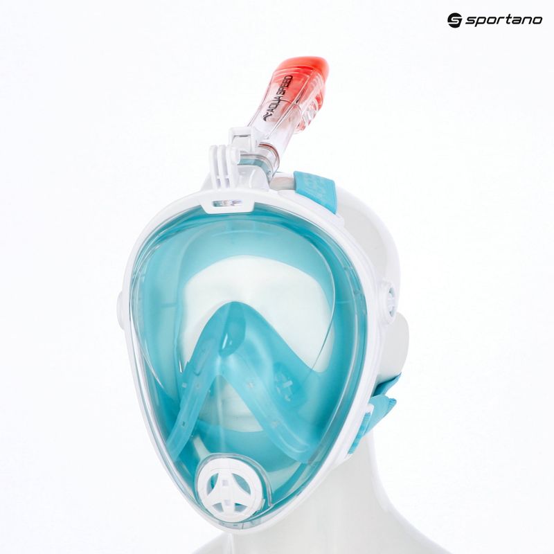 Viso veido kaukė nardymui AQUA-SPEED Spectra 2.0 balta/mėlyna 6