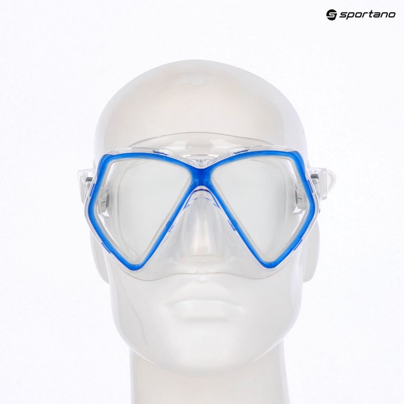 Vaikiška paviršinio nardymo kaukė Mares Zephir JR blue/clear 3