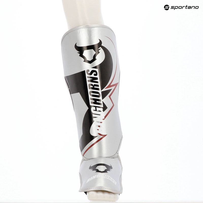 Blauzdų ir pėdų apsaugos Venum Ringhorns Charger Shin silver/black 7