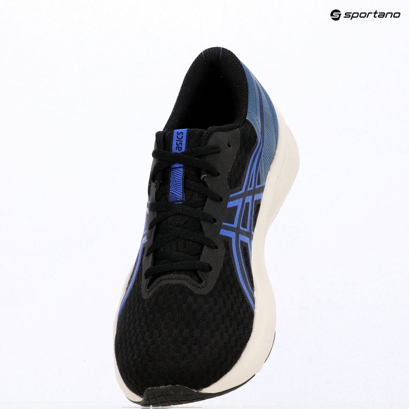 Vyriški bėgimo batai ASICS Patriot 14 black/neon blue 16