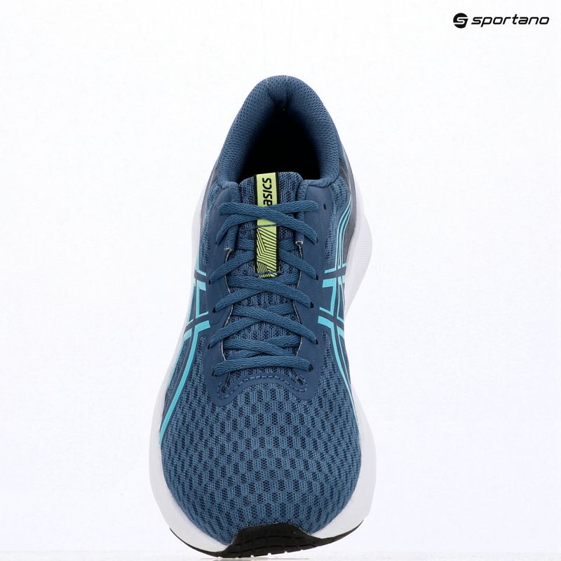 Vyriški bėgimo batai ASICS Patriot 14 grand shark/energy aqua 16