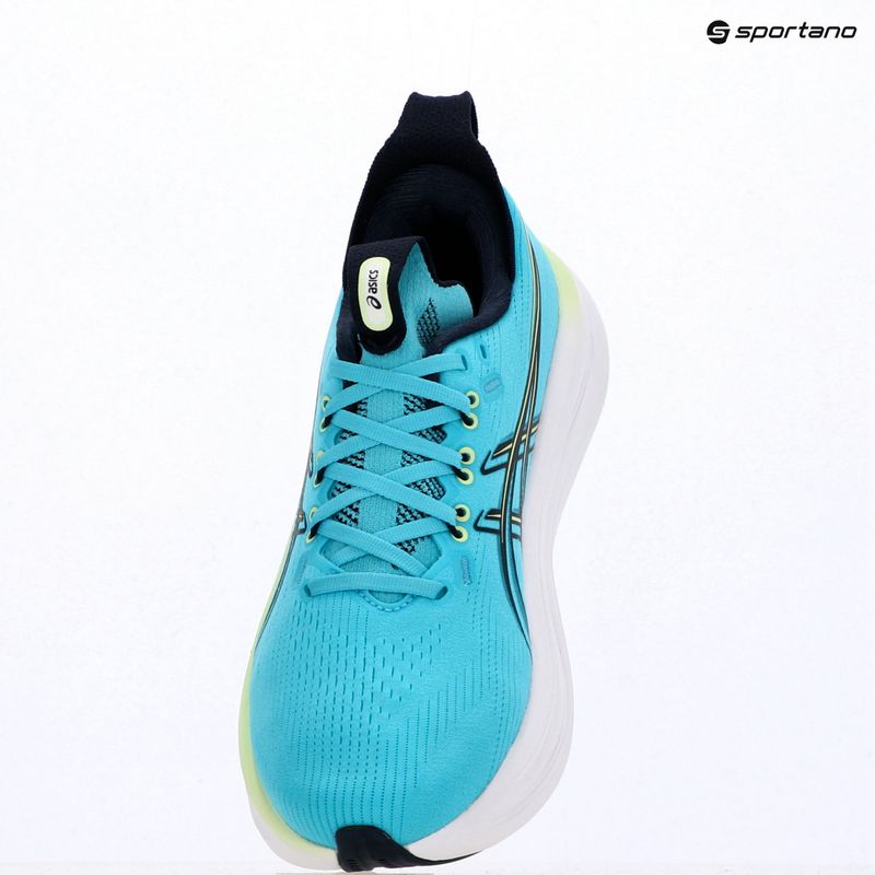 Vyriški bėgimo batai ASICS Gel-Nimbus 28 energy aqua/midnight 16