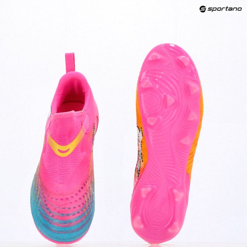 Vaikiški futbolo batai PUMA Future 9 Match LL FG/AG Jr poison pink/puma wht/sun stream/bright aqua/puma blk 16