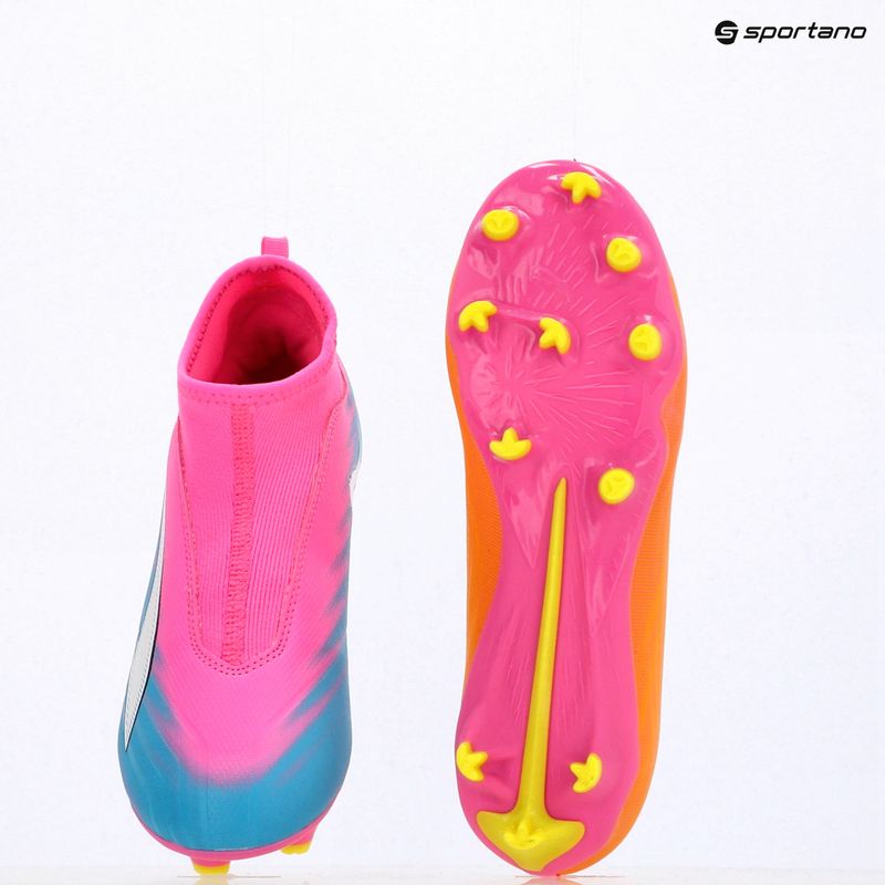 Vaikiški futbolo batai PUMA Ultra 6 Match+ LL FG/AG Jr poison pink/puma white/sun stream/bright aqua/puma black 16
