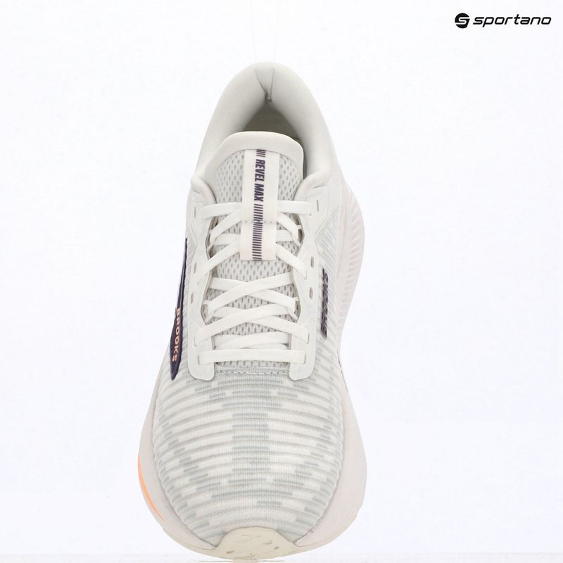 Moteriški bėgimo batai Brooks Revel Max brightwhite/mulledgrape/peach 13
