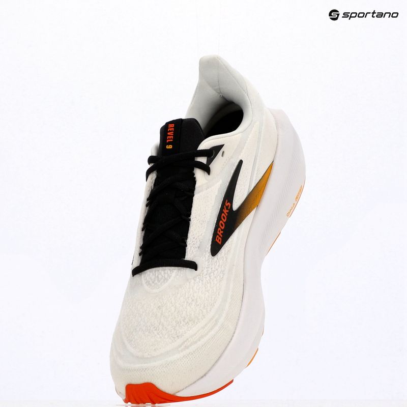 Vyriški bėgimo batai Brooks Revel 9 white/orange/black 15