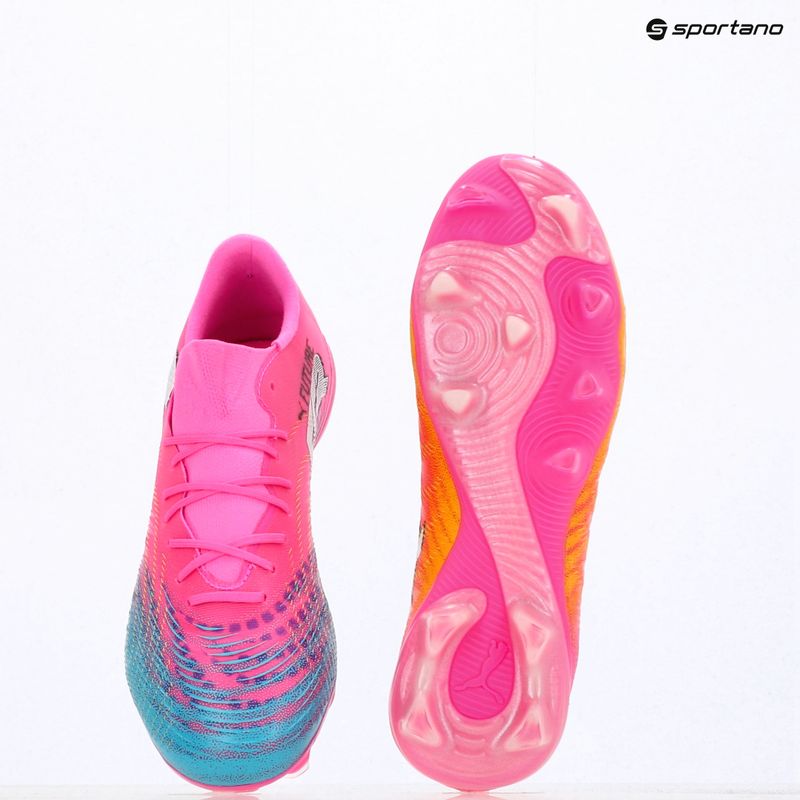 Futbolo batai PUMA Future 9 Match Fusion FG/AG poison pink/puma white/sun stream/bright aqua/puma black 16