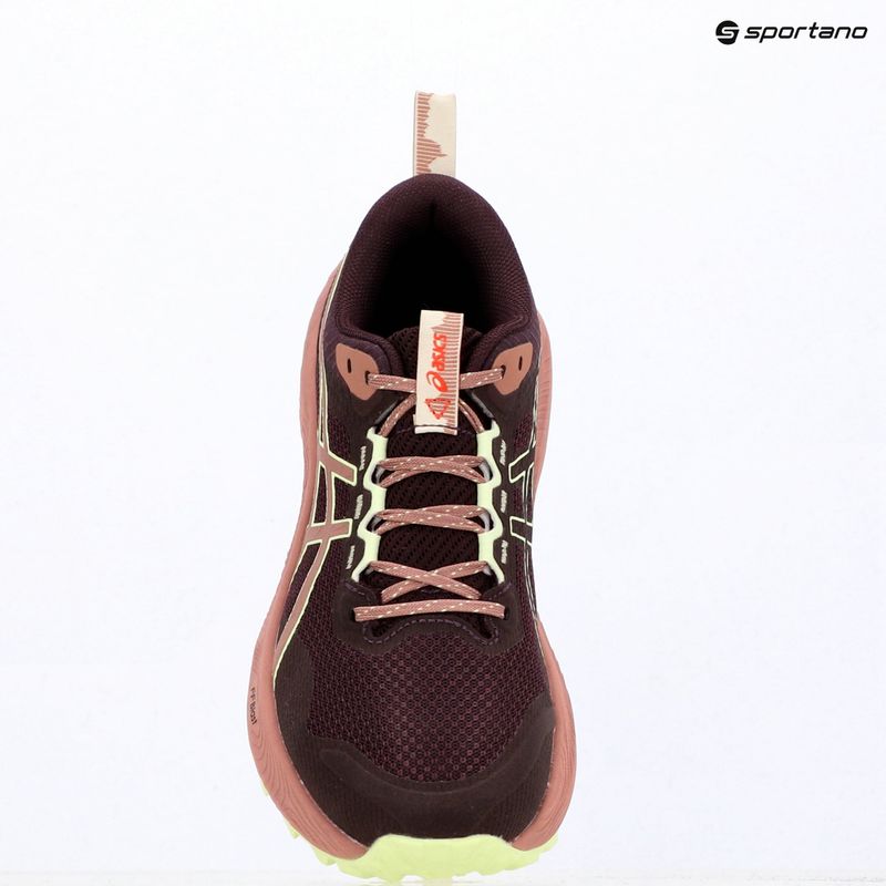 Moteriški bėgimo batai Asics Trabuco Terra 3 Dark Aubergine/Illuminate Yellow 9
