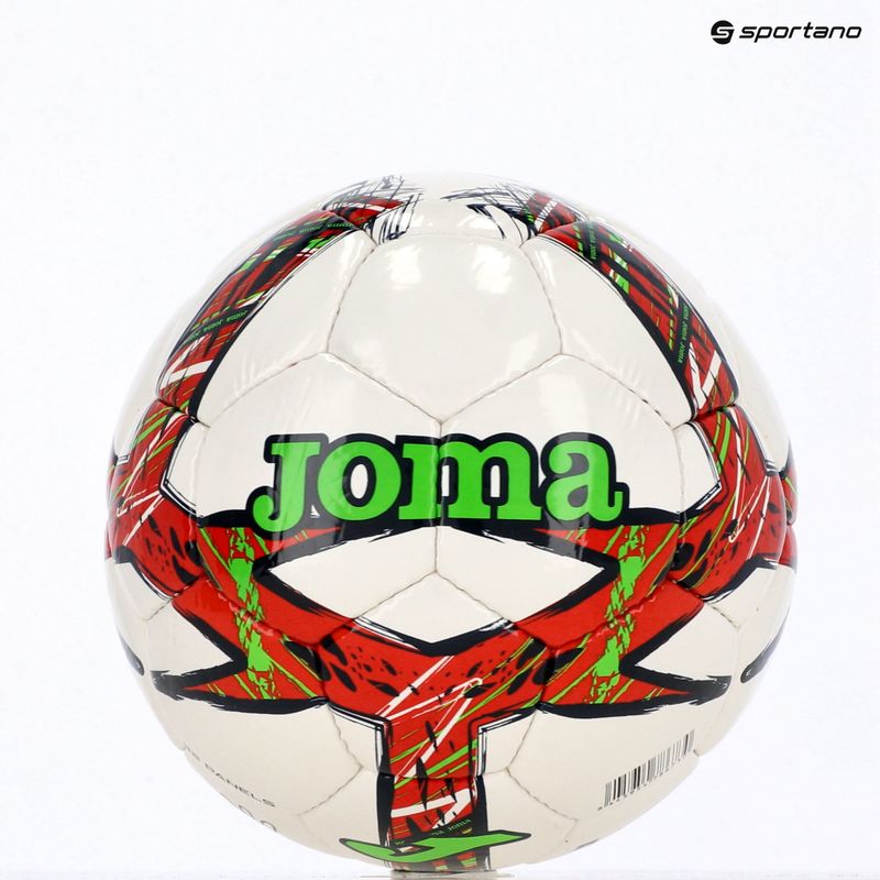 Futbolo kamuolys Joma Dali III red/fluor green dydis 4 7