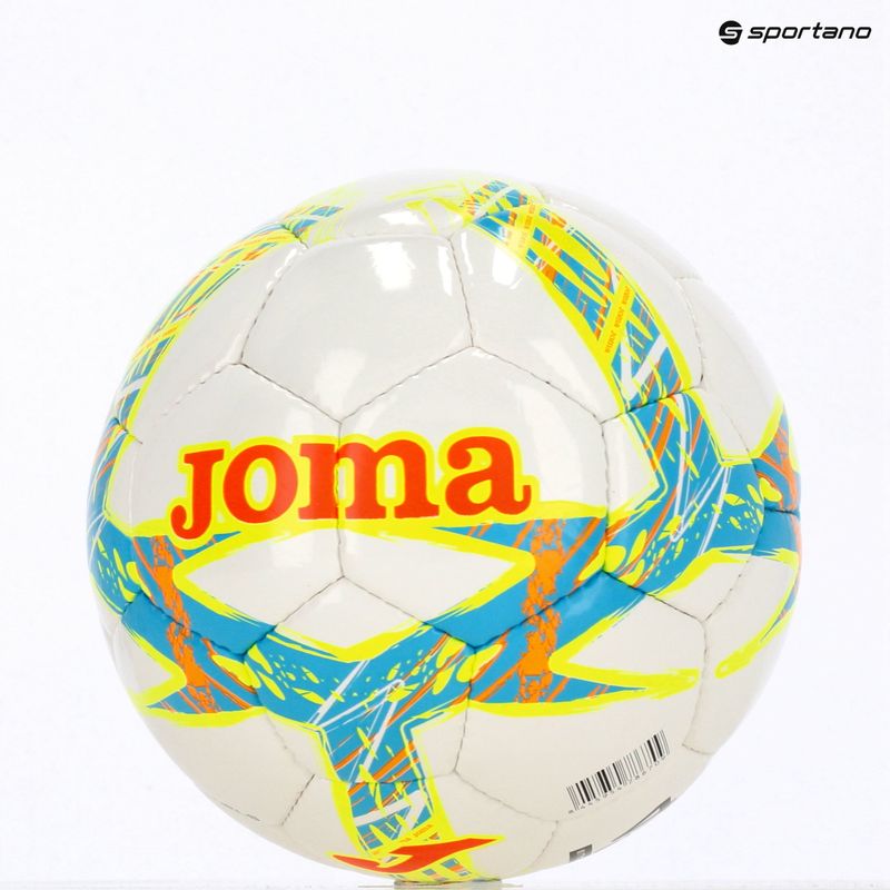 Futbolo kamuolys Joma Dali III flour turquoise/flour coral dydis 4 7