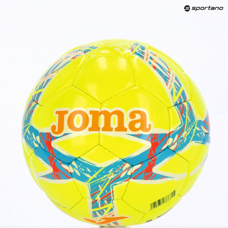 Futbolo kamuolys Joma Dali III yellow/fluor turquoise dydis 5 7